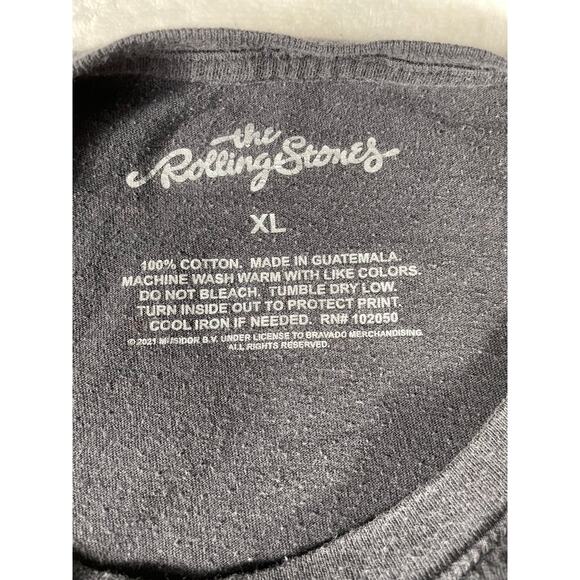 Rolling Stones 1975 Tour Tee Black XL – 2021 Licensed - Picture 6 of 6
